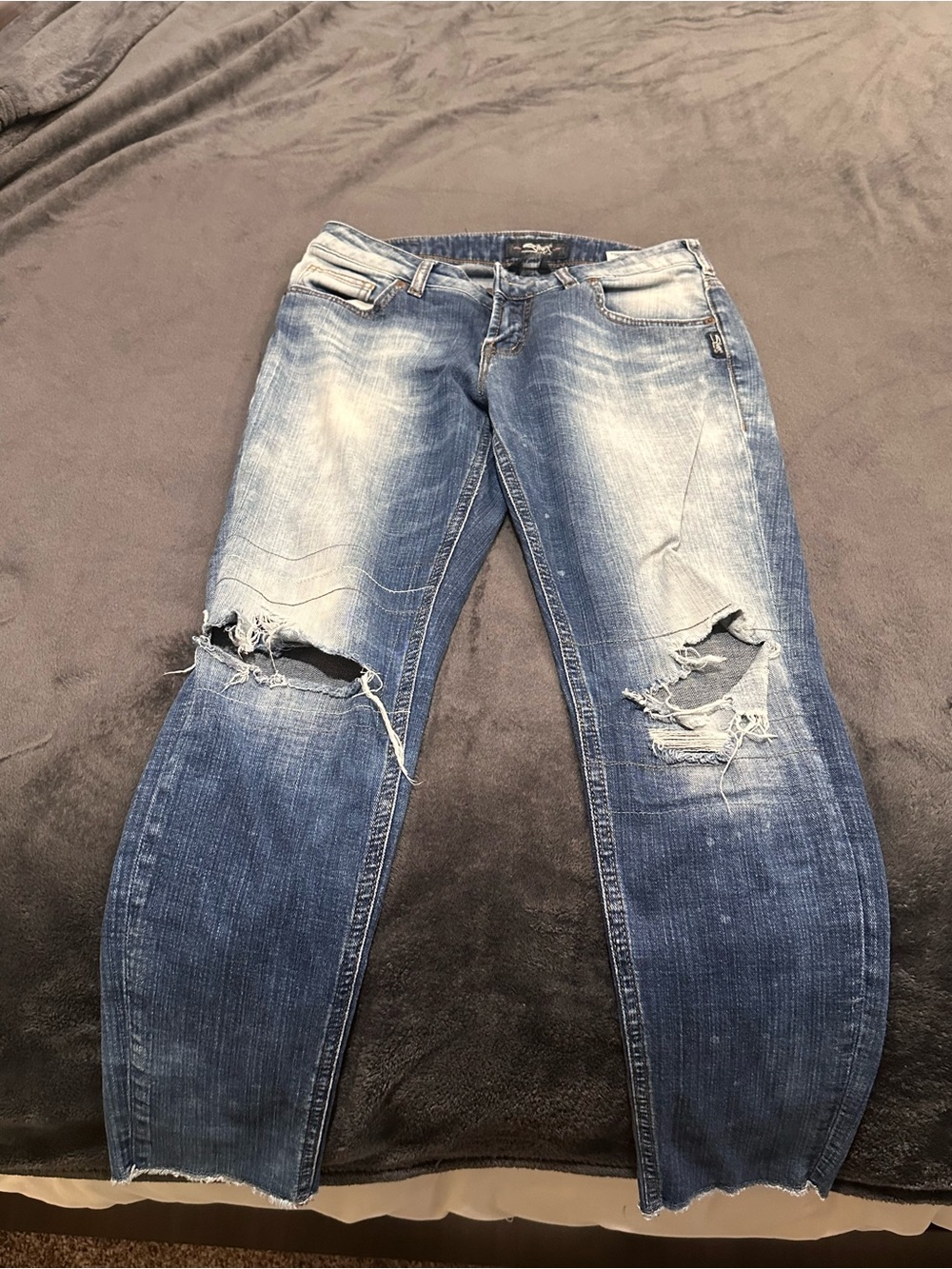 Silver Jeans- Distressed Blue Ripped